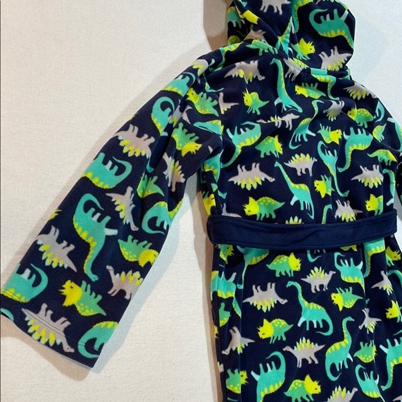 Carter's Blue and Green Dinosaur Pajama Robe EUC - Picture 11 of 12